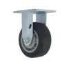 5" Black Performa Rubber Rigid Caster