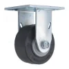 4" Black Performa Rubber Rigid Caster