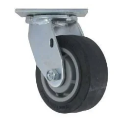 5" Black Performa Rubber Swivel Caster