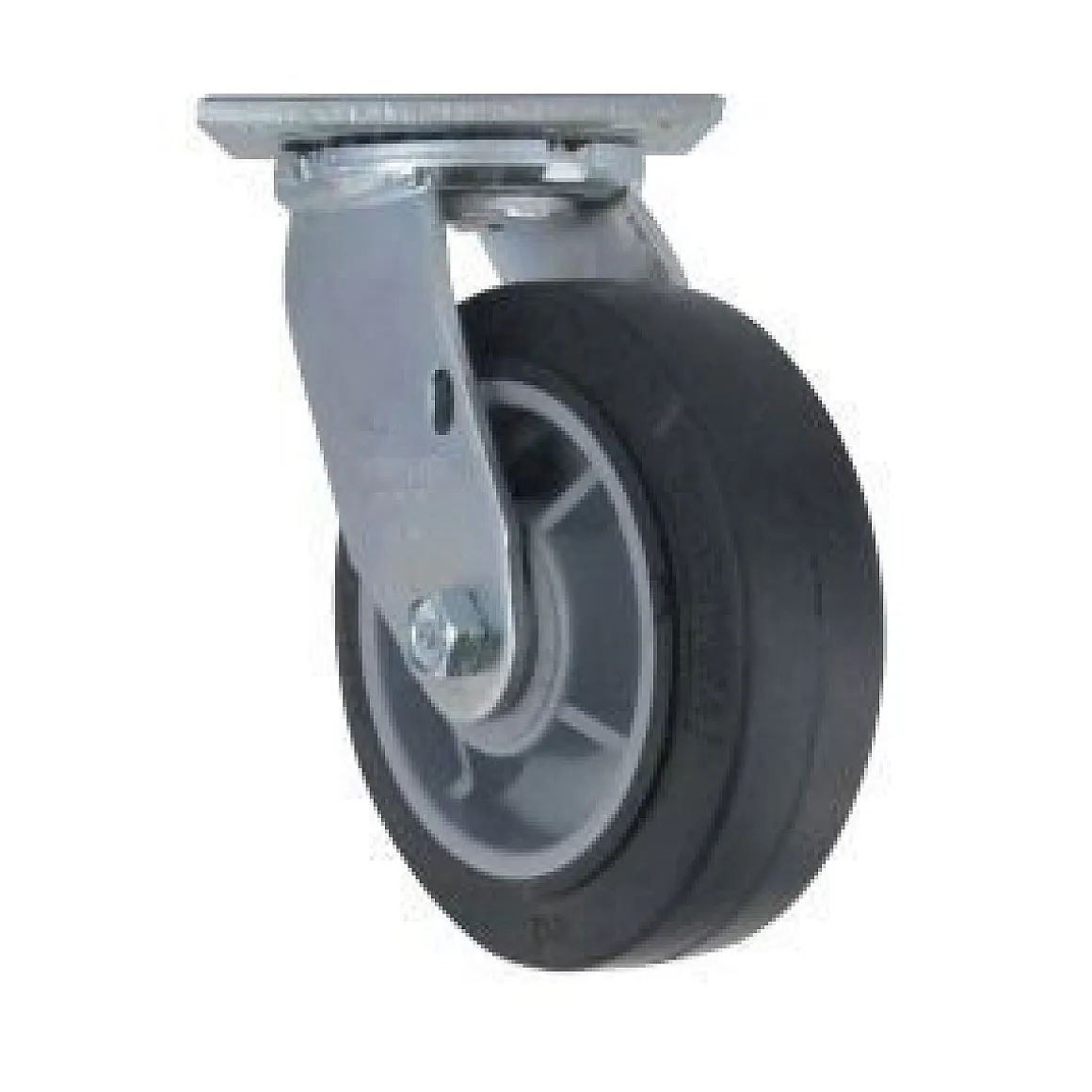 6" Black Performa Rubber Swivel Caster