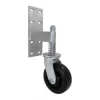 6" Black Rubber Spring-Loaded Gate Caster