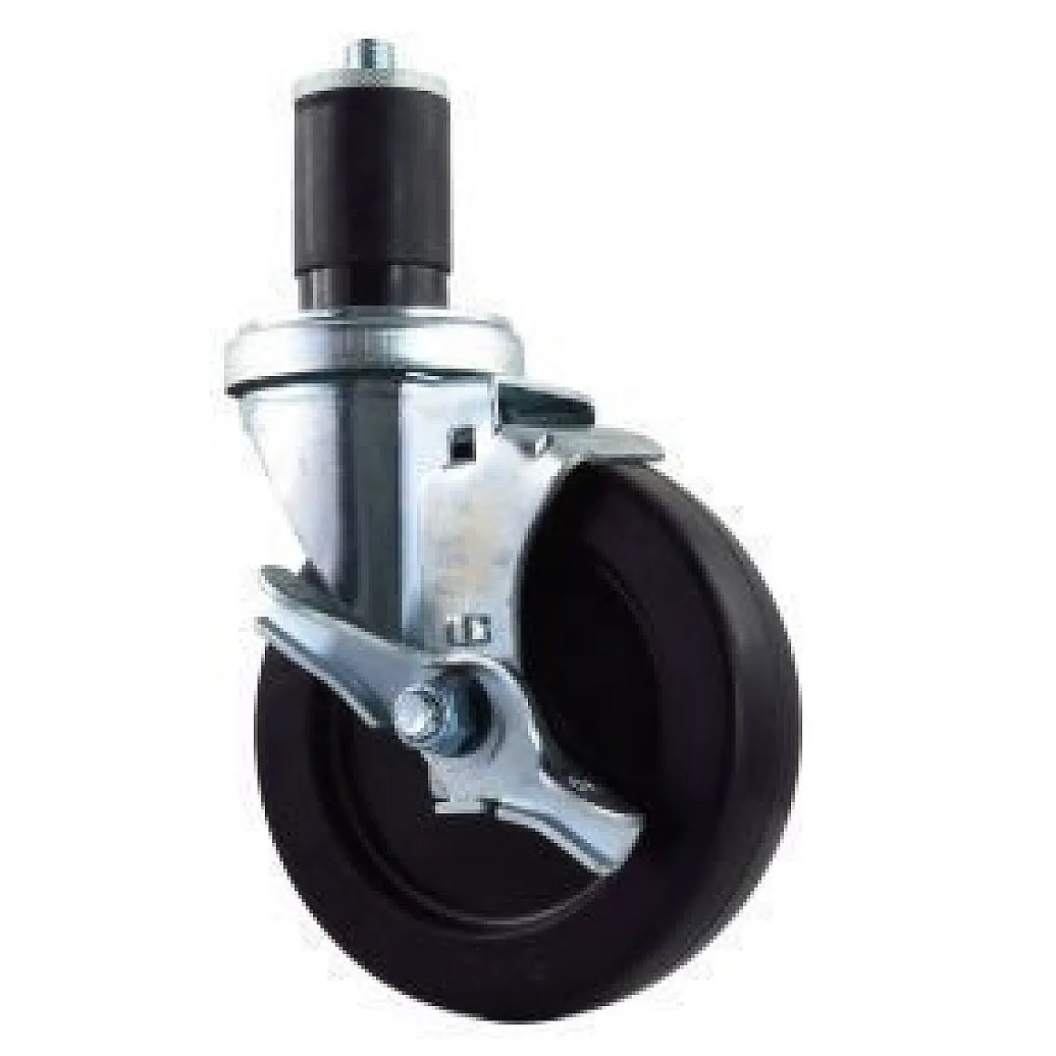 5" Black Rubber Swivel Caster