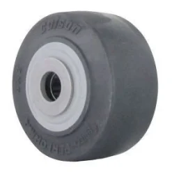 4" Black Thermoplastic Rubber Wheel