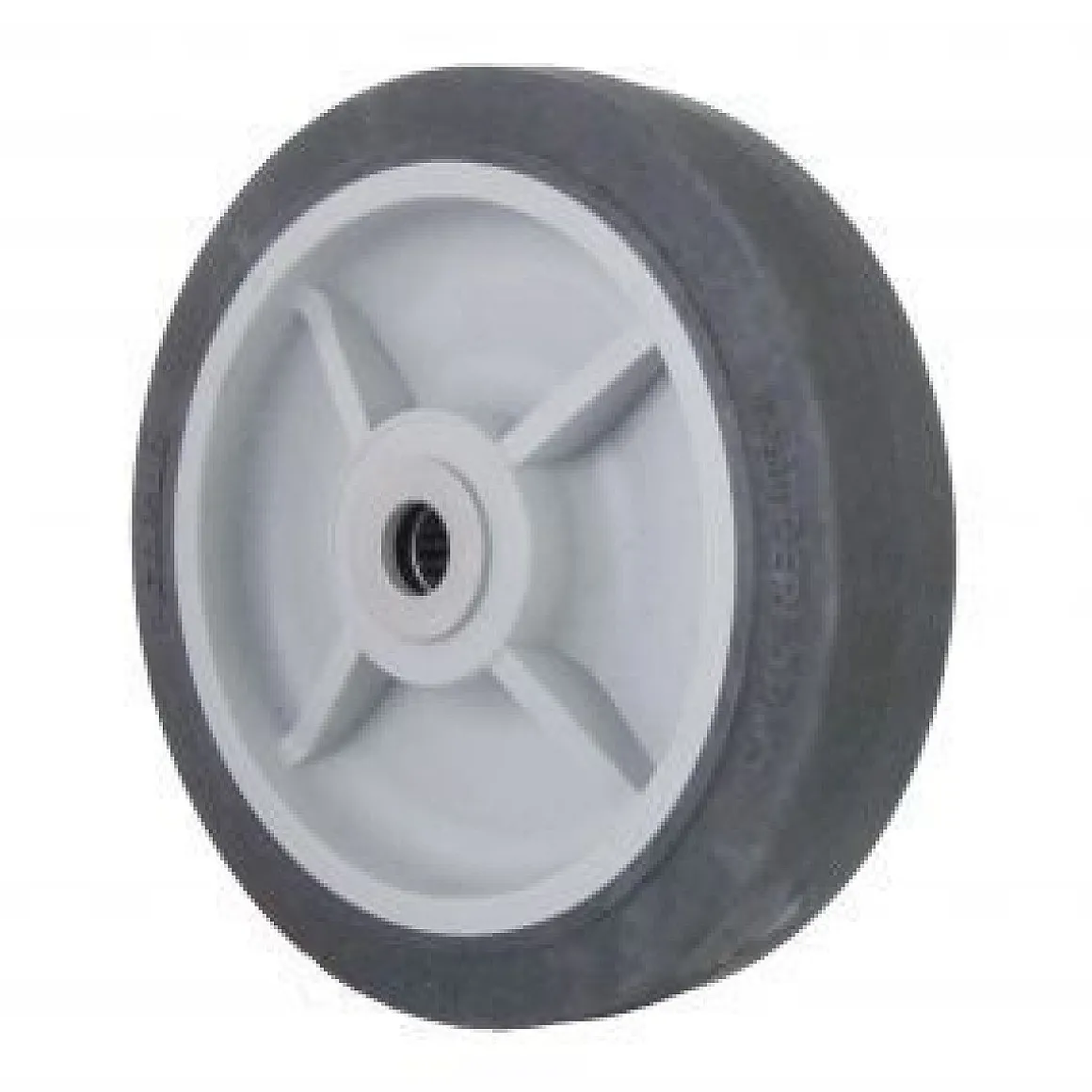 8" Black Thermoplastic Rubber Wheel