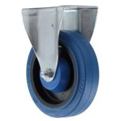 5" Blue Elastomer Rigid Caster