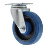 5" Blue Elastomer Swivel Caster
