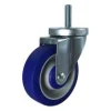 4" Blue Thermoplastic Rubber Swivel Caster