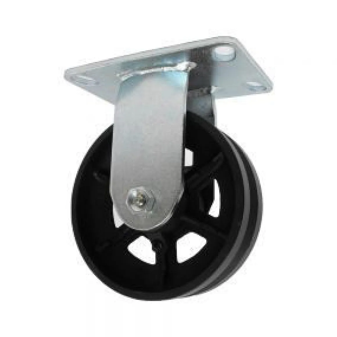 6" Cast Iron V-Groove Rigid Caster