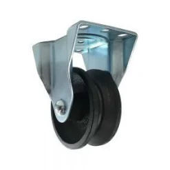 3" Cast Iron V-Groove Rigid Caster