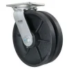 10" Cast Iron V-Groove Swivel Caster
