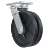 10" Cast Iron V-Groove Swivel Caster