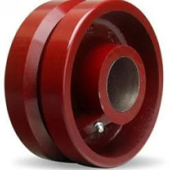 6" Cast Iron V-Groove Wheel