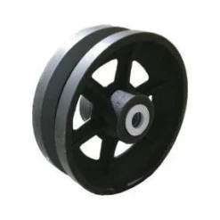 6" Cast Iron V-Groove Wheel