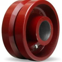 6" Cast Iron V-Groove Wheel