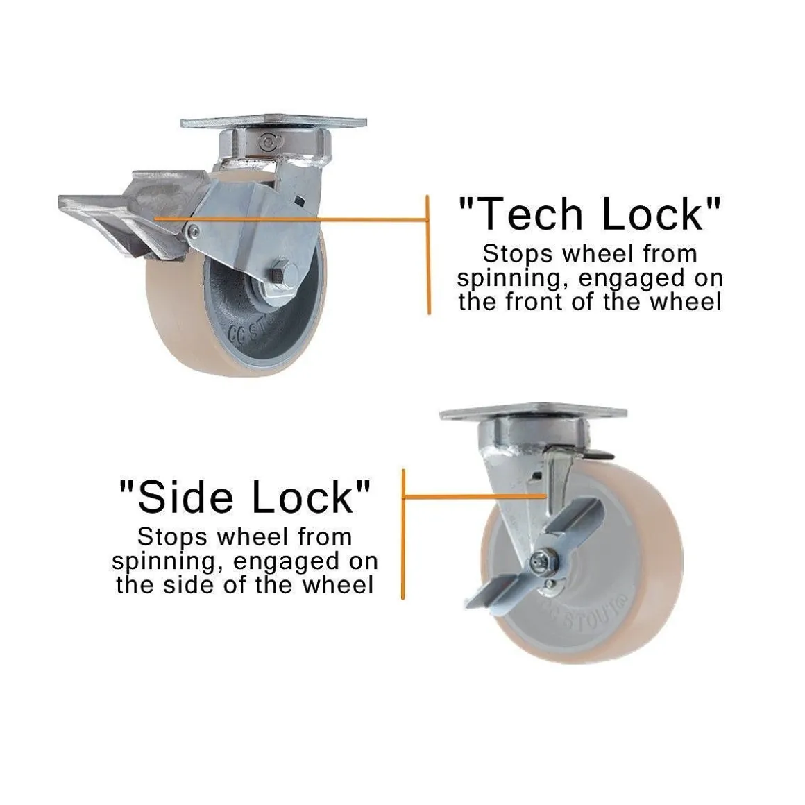 6" CC Apex ESD Swivel Caster