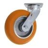 8" CC Apex kingpinless extended lead swivel caster with swivel lock
