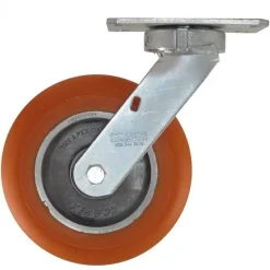 8" CC Apex Kingpinless Swivel Caster with Extended Swivel Lead