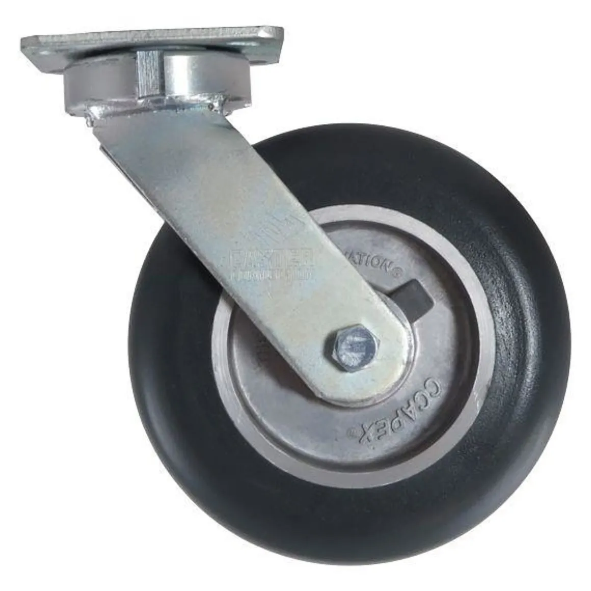 8" CC Apex Kingpinless Swivel Caster with Extended Swivel Lead