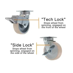 6" CC Apex Kingpinless Swivel Caster