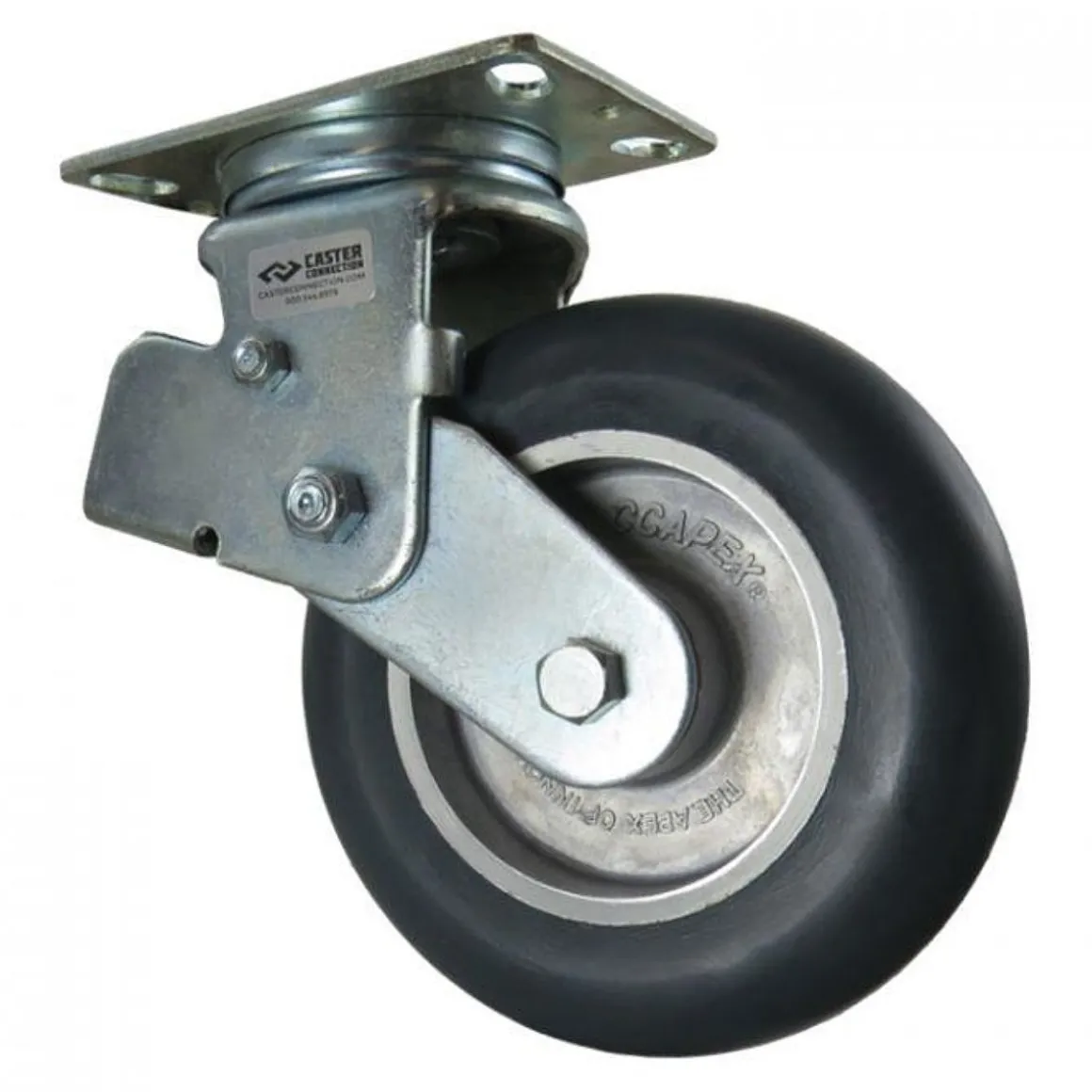 8" CC Apex Spring-Loaded Swivel Caster
