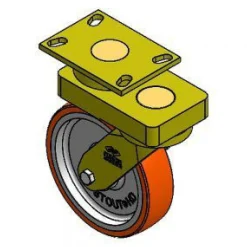 8" CC Axis Dual-Swivel Maintenance-Free CC Stout HD Caster