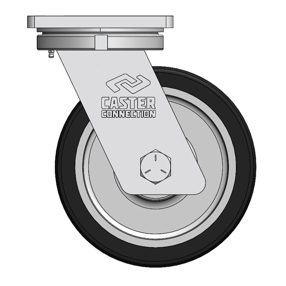 10" CC Dynamo 95A Heavy Duty Forged Kingpin Swivel Caster
