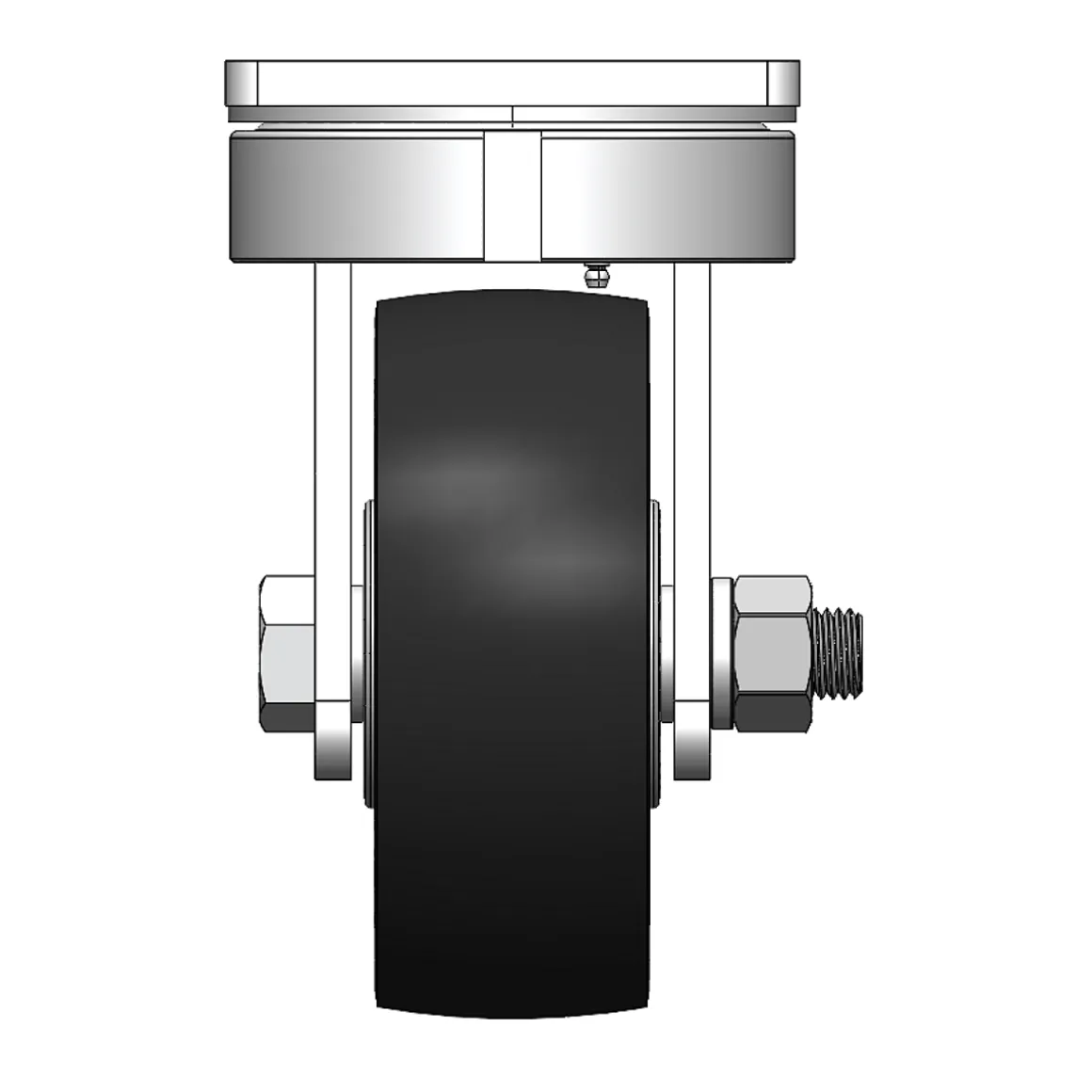 8" CC Dynamo 95A Heavy Duty Kingpinless Swivel Caster