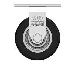 6" CC Dynamo 95A Heavy Duty Rigid Caster