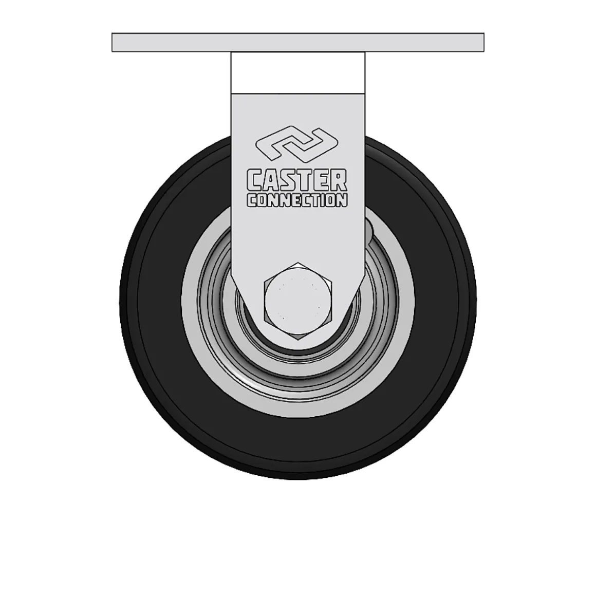 6" CC Dynamo 95A Heavy Duty Rigid Caster