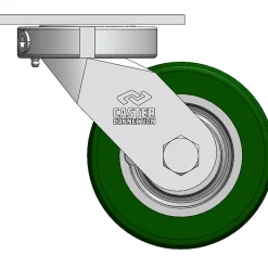 6" CC Dynamo 70D Heavy Duty Kingpinless Swivel Caster