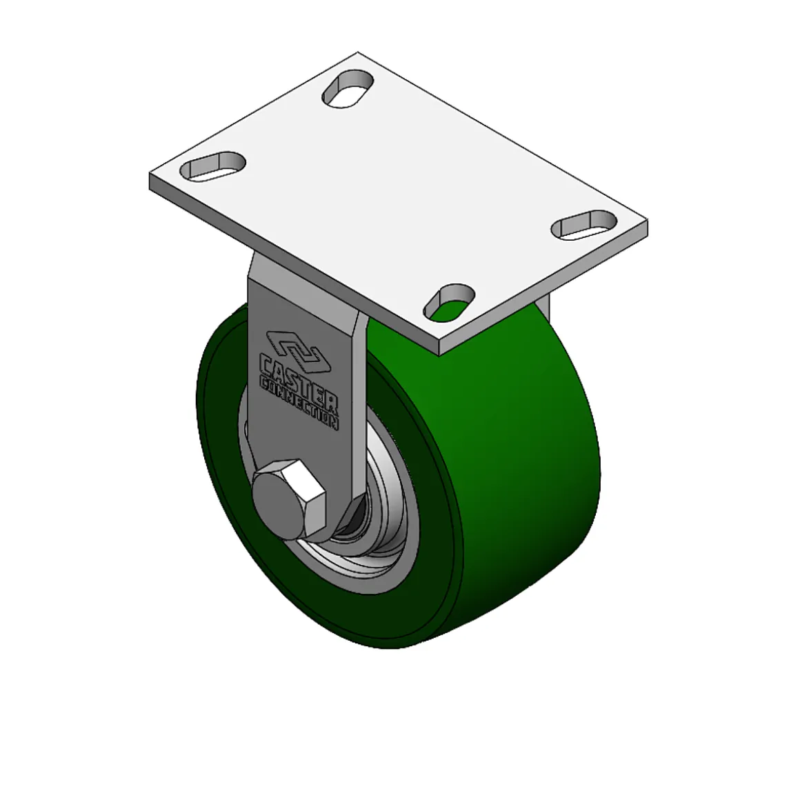 6" CC Dynamo 70D Heavy Duty Rigid Caster