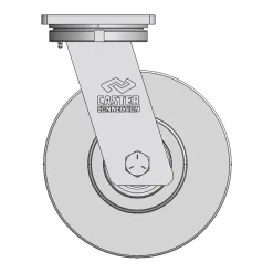 12" CC Juggernaut Cast Nylon Forged Kingpin Swivel Caster