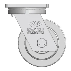 8" CC Juggernaut Cast Nylon Forged Kingpin Swivel Caster