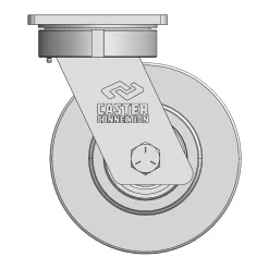 10" CC Juggernaut Cast Nylon Kingpinless Swivel Caster