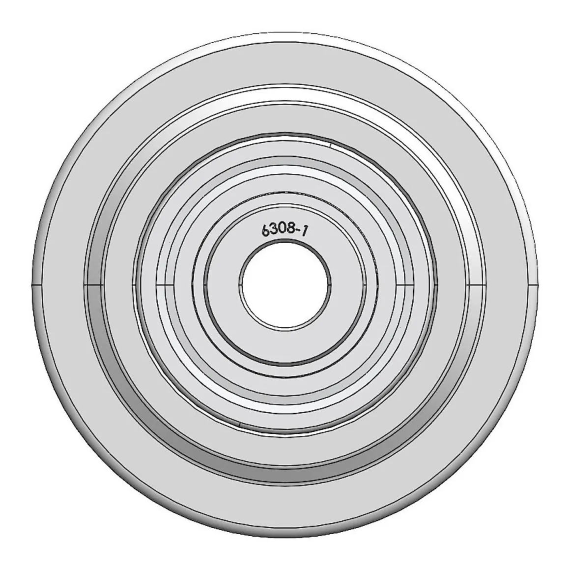 6" CC Juggernaut Heavy Duty Wheel with Top Hats