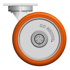 10" CC Nexus Heavy Duty Kingpinless Outrigger-Style Swivel Caster
