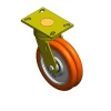 8" CC Nexus Heavy Duty Maintenance-Free Swivel Caster - 4-1/2" X 6-1/4" top plate