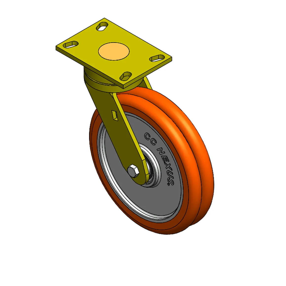 10" CC Nexus Heavy Duty Maintenance-Free Swivel Caster
