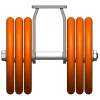 10" CC Nexus Heavy Duty Outrigger-Style Rigid Caster
