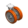 10" CC Nexus Kingpinless Outrigger-Style Swivel Caster with Extended Swivel Lead