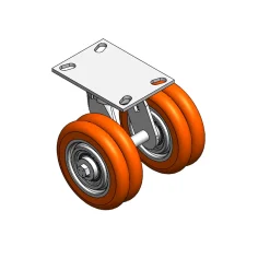 6" CC Nexus Kingpinless Outrigger-Style Swivel Caster