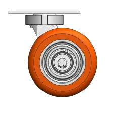6" CC Nexus Kingpinless Outrigger-Style Swivel Caster