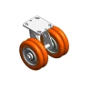 6" CC Nexus Kingpinless Outrigger-Style Swivel Caster