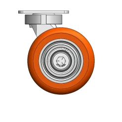 6" CC Nexus Kingpinless Outrigger-Style Swivel Caster