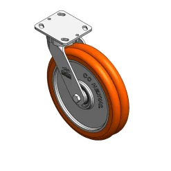 10" CC Nexus Kingpinless Swivel Caster with Extended Swivel Lead