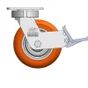 6" CC Nexus Kingpinless Swivel Caster with Built-In Brake