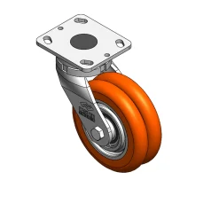 6" CC Nexus Maintenance-Free Swivel Caster with Extended Swivel Lead