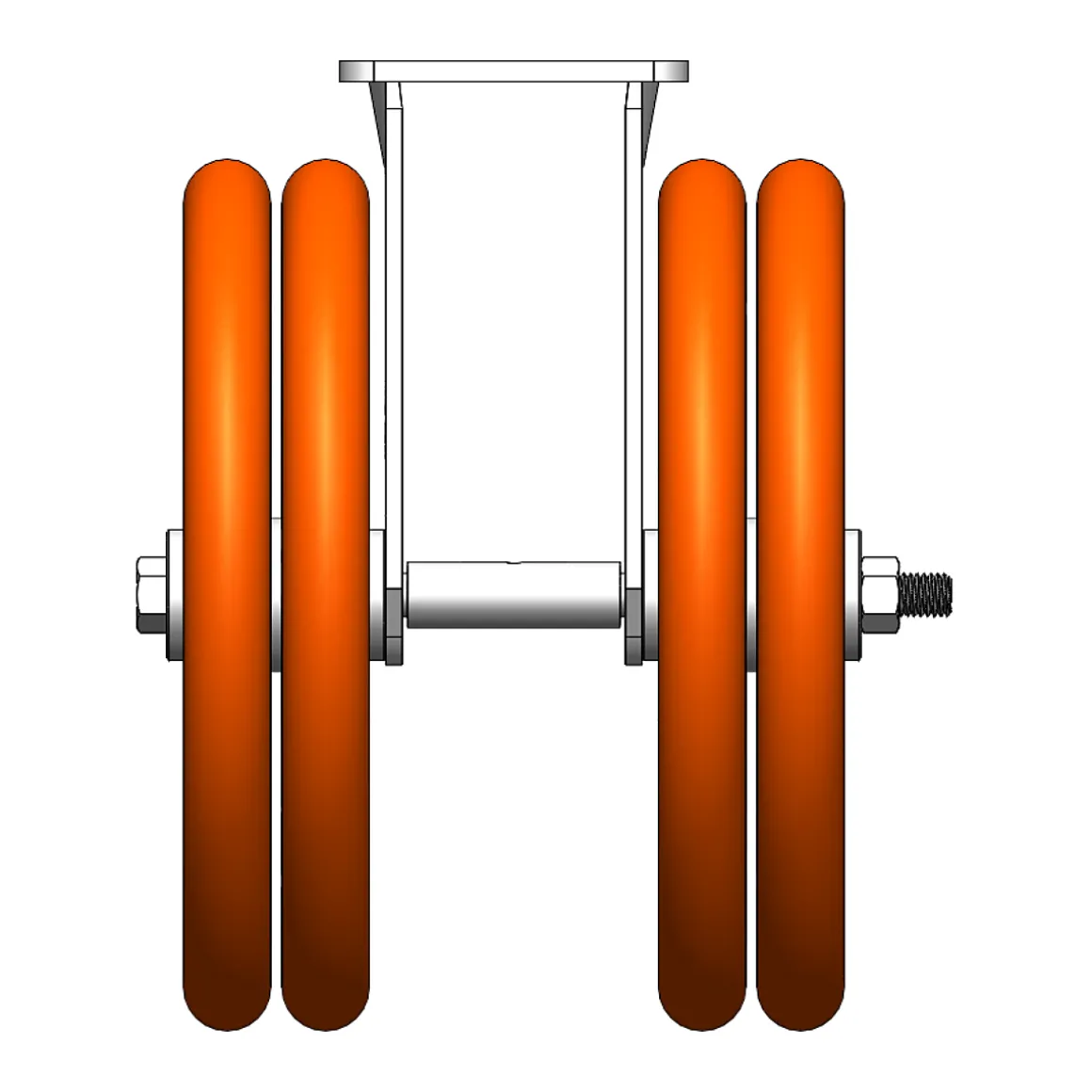10" CC Nexus Outrigger-Style Rigid Caster