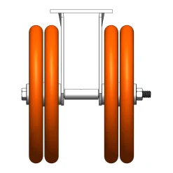 10" CC Nexus Outrigger-Style Rigid Caster