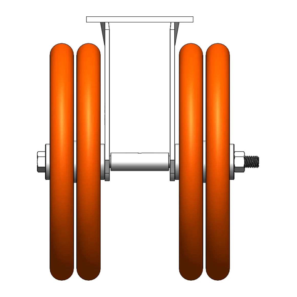 10" CC Nexus Outrigger-Style Rigid Caster